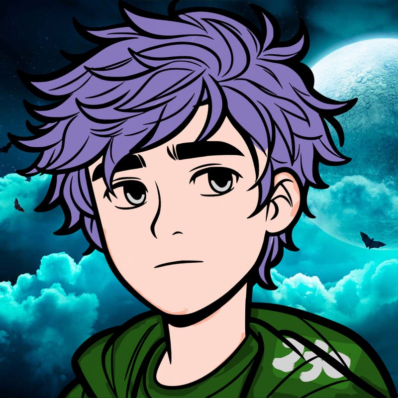 teen boy with messy hair