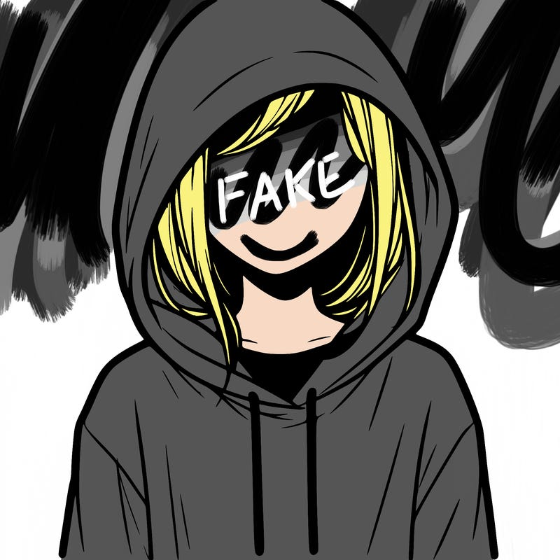 faceless girl in hoodie