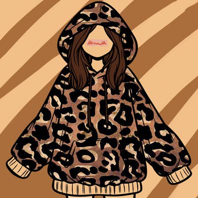 girl in oversized hoodie