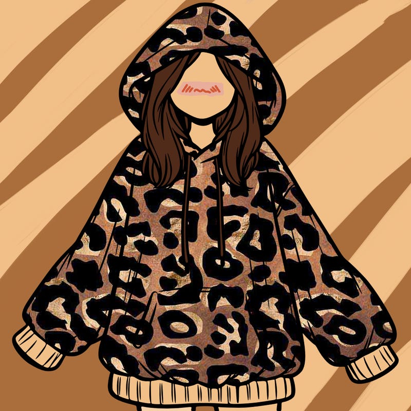 girl in oversized hoodie