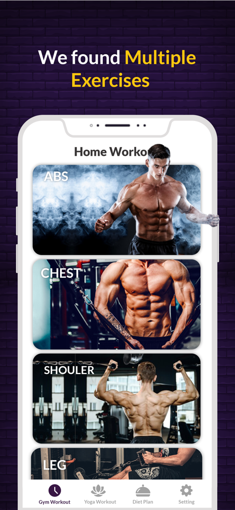 Gym workout - Gym trainer - Health & Fitness App | MWM