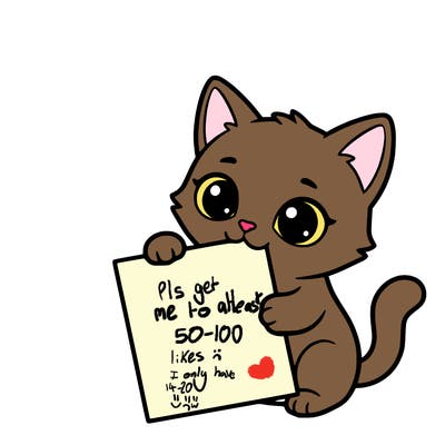 a small cat with a blank sheet of paper in its hand. the cat is sooooooo cute!