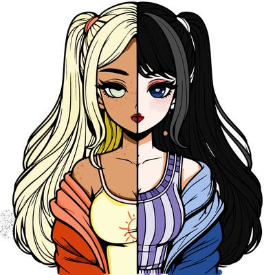 realistic girl split