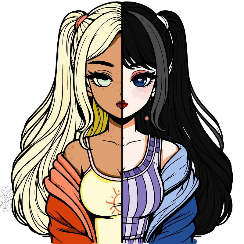 realistic girl split