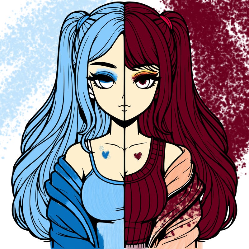 realistic girl split