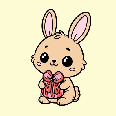 cute bunny easter