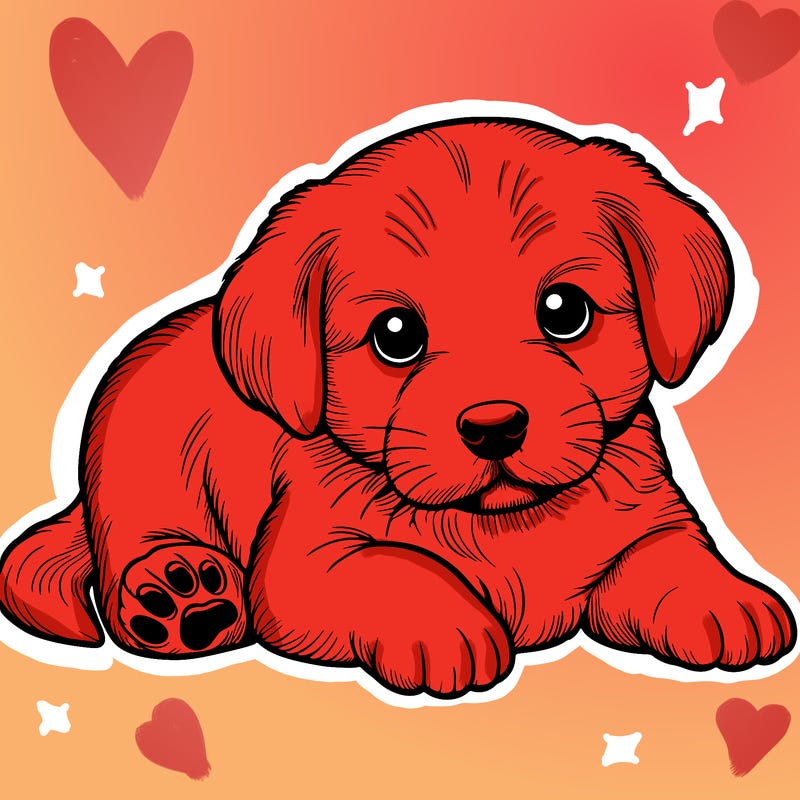 a cute realistic puppy