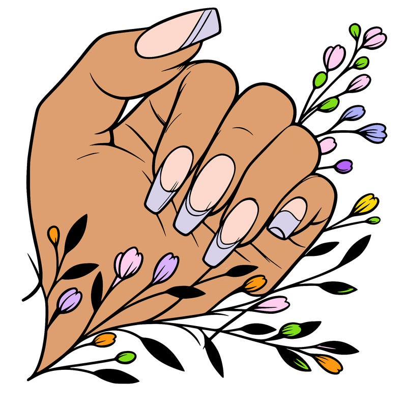 nails with french tip