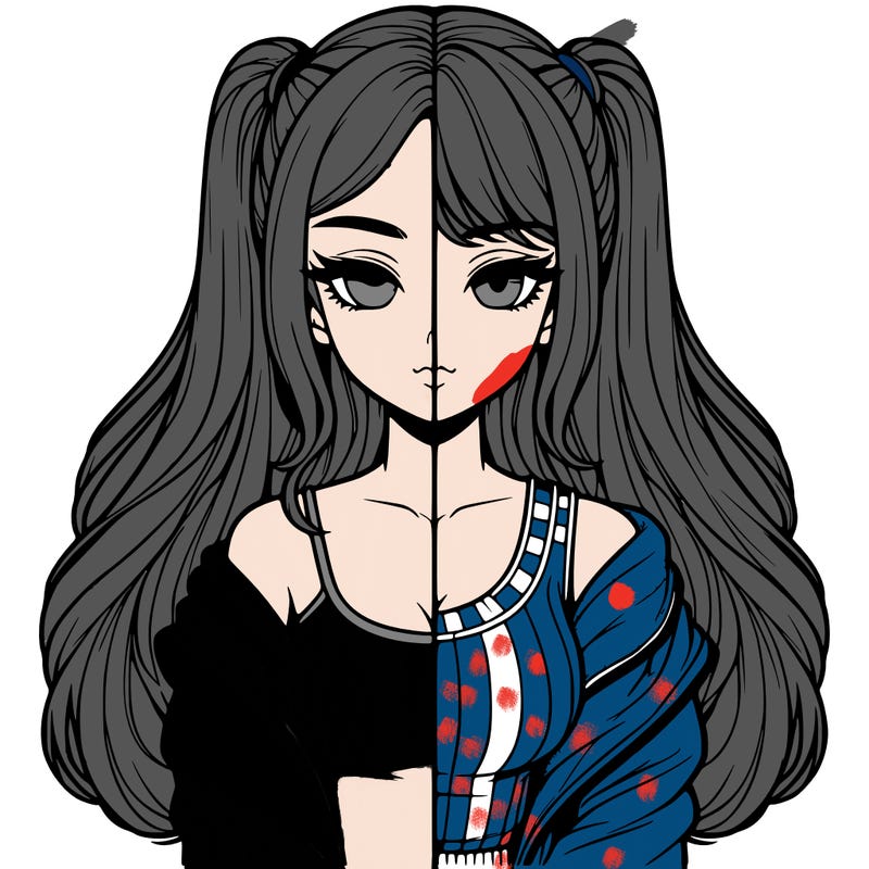 realistic girl split