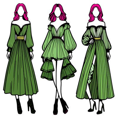 fashion models dresses