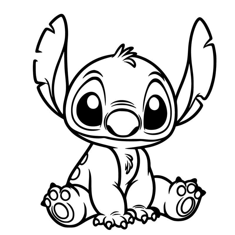 a picture of stitch cute
