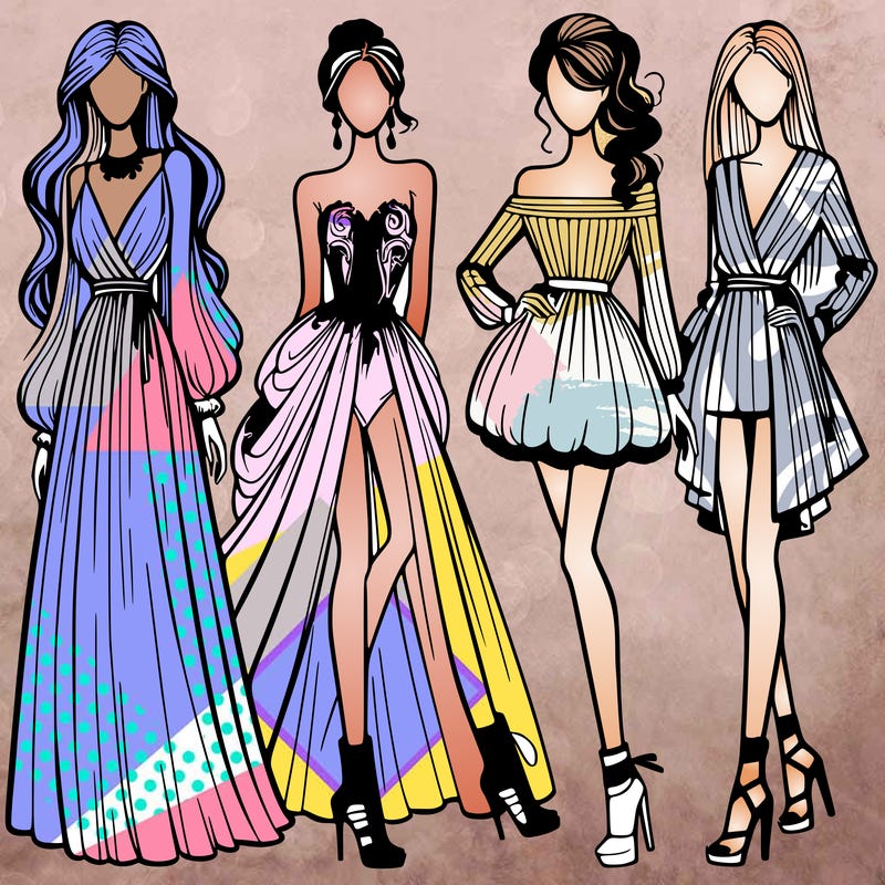 fashion models dresses