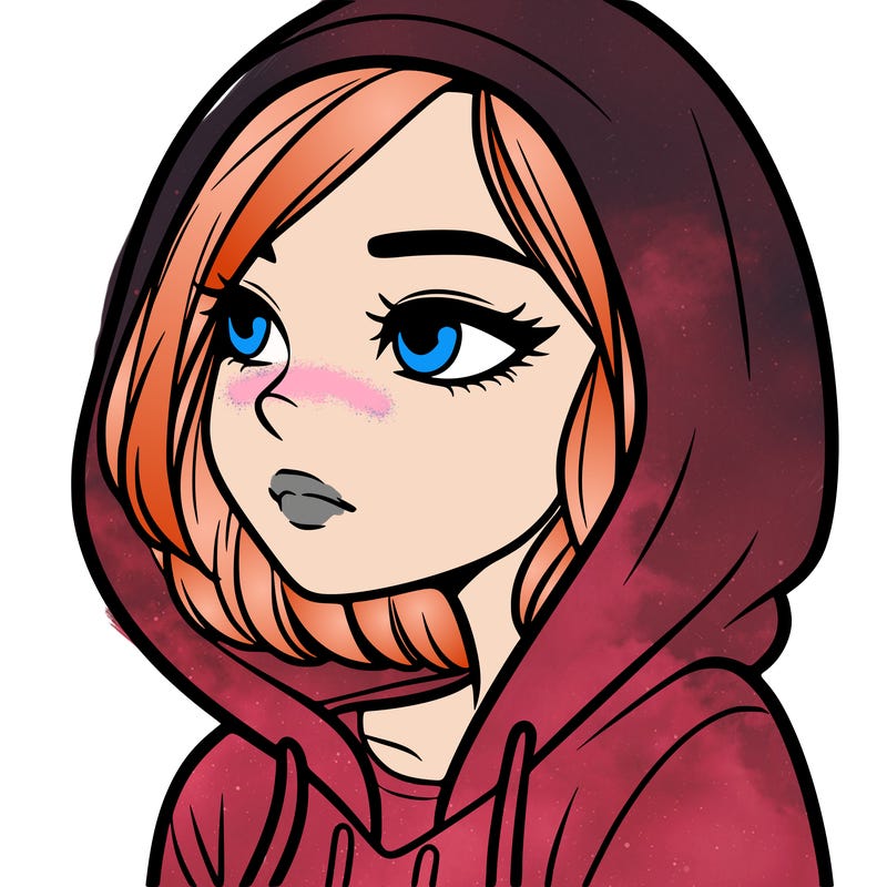 a woman wearing a hoodie