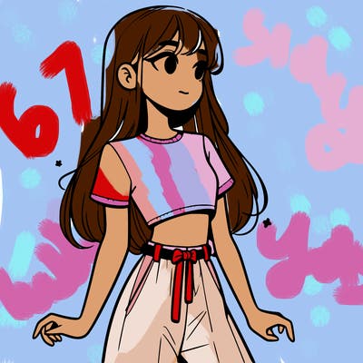 girl in a cute crop top