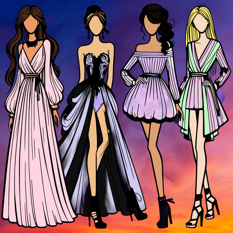 fashion models dresses