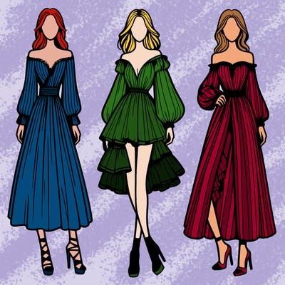 fashion models dresses