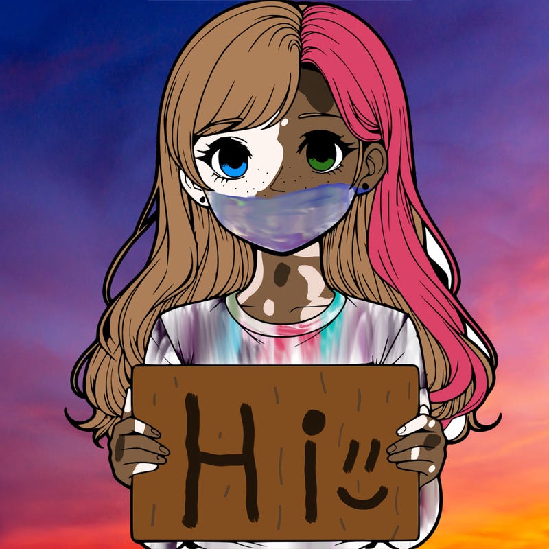 realistic girl holding a sign