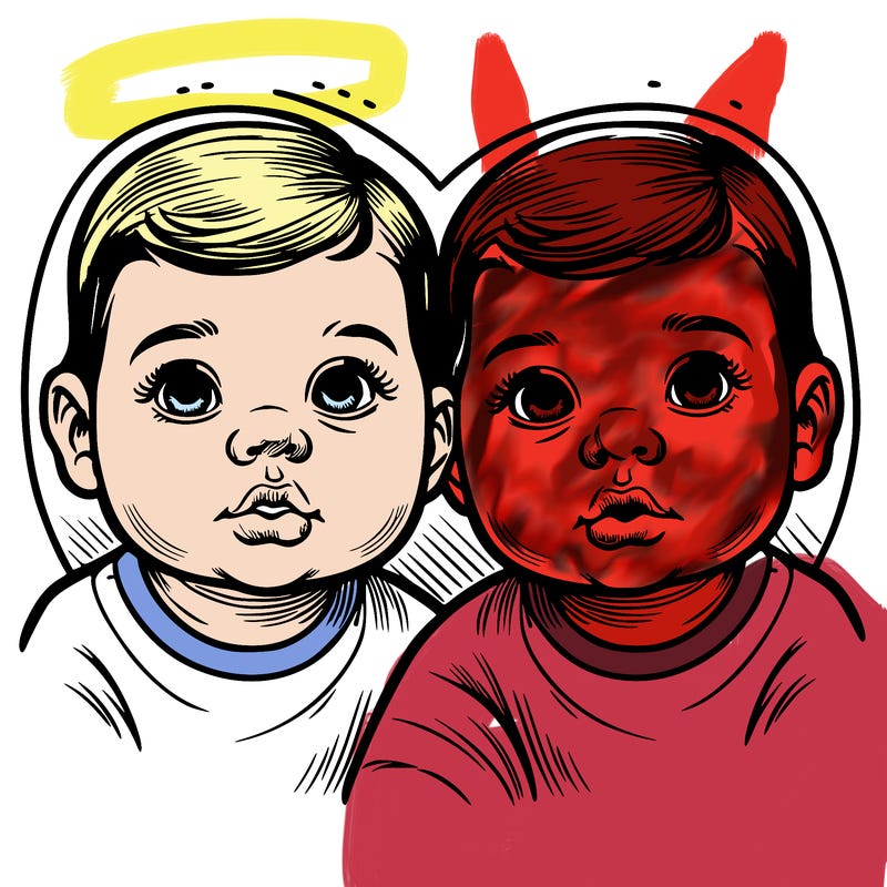 realistic twin babies