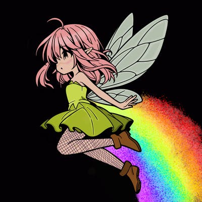 manga fairy flying