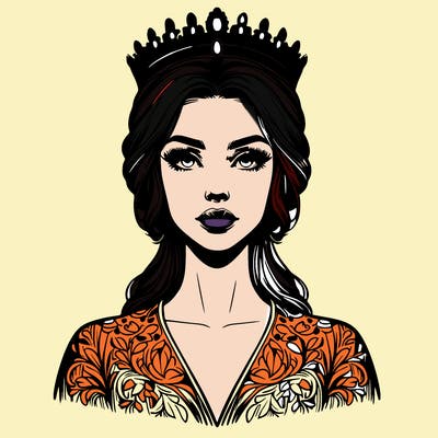 realistic beautiful queen