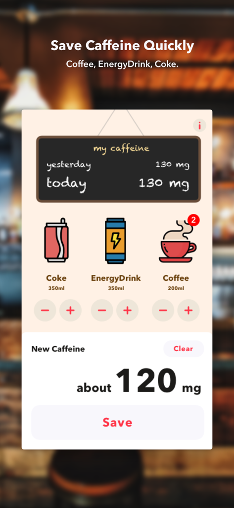 Simple Caffeine | The easiest way to track your caffeine intake