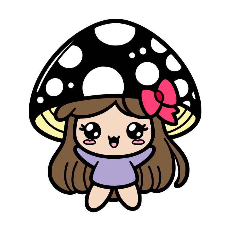 kawaii mushroom girl