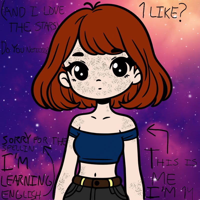 girl in a cute crop top