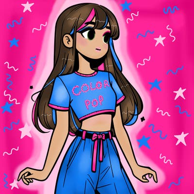 girl in a cute crop top