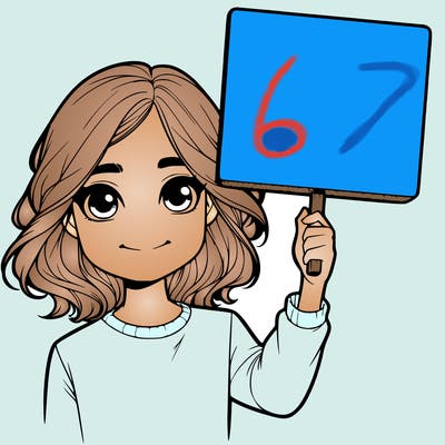 realistic girl holding up a sign