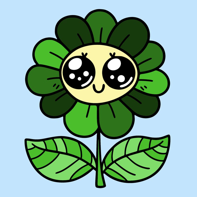flower with eyes