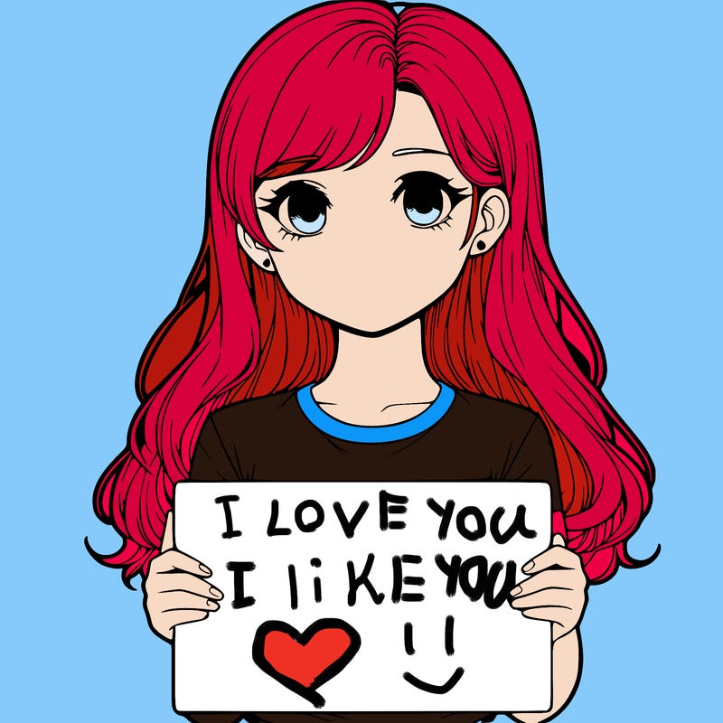 realistic girl holding a sign