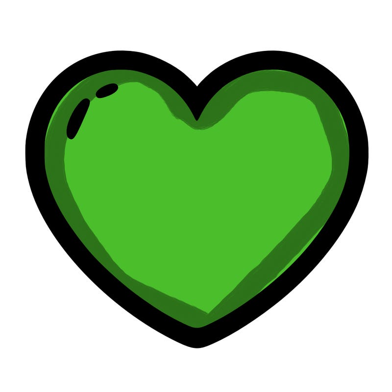 a blank heart