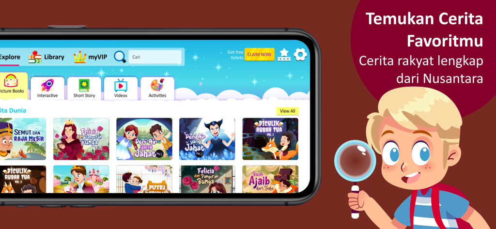 Riri Story Book - A library of interactive children stories and folklore in the Riri Story Book app