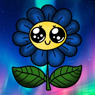 flower with eyes