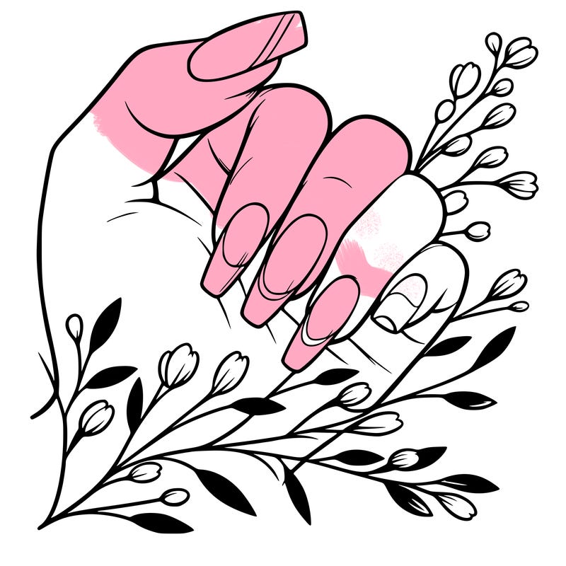 nails with french tip