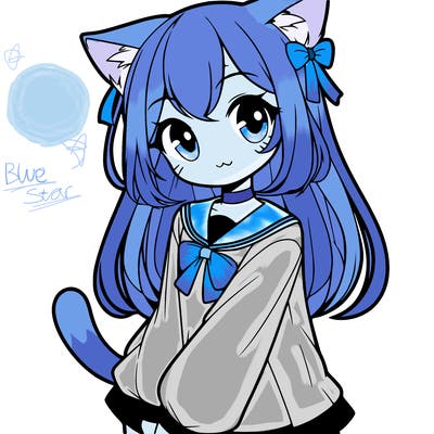 cat anime girl
