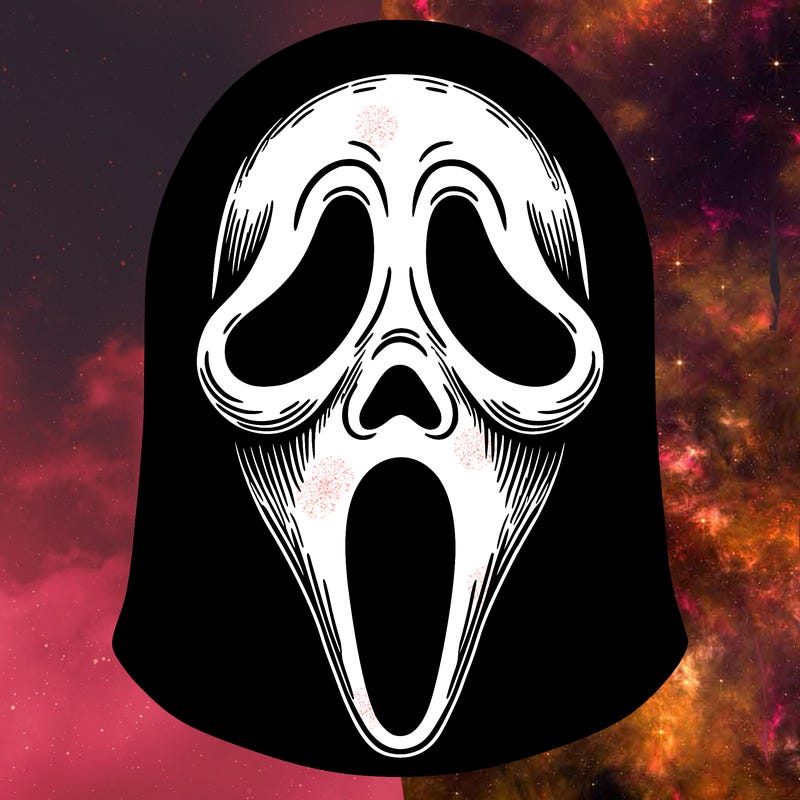 detailed ghostface mask
