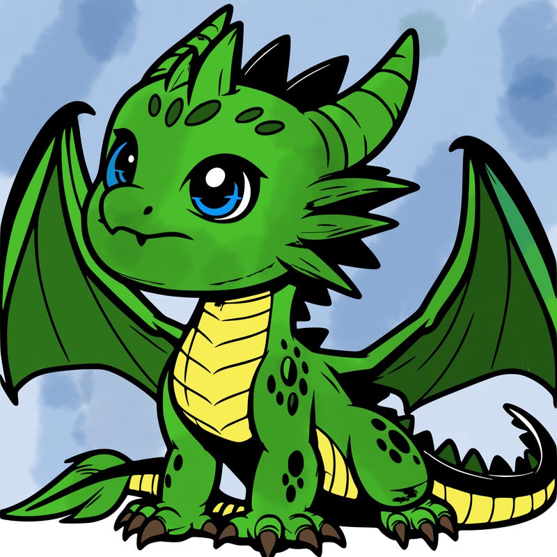 fierce baby night dragon