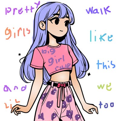 girl in a cute crop top