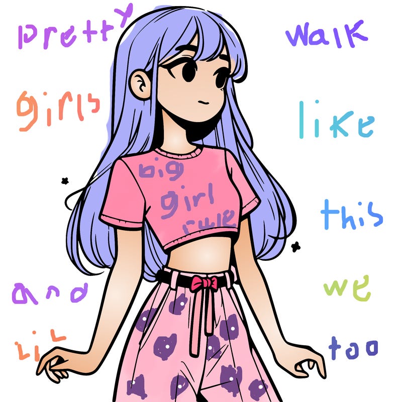 girl in a cute crop top