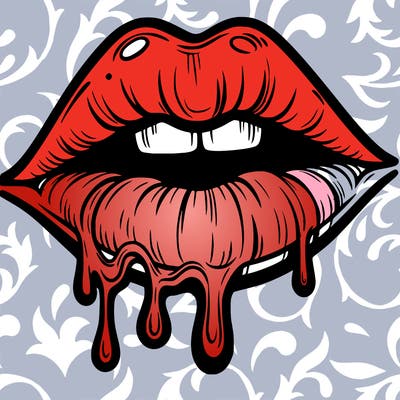lips that look realistic and drip