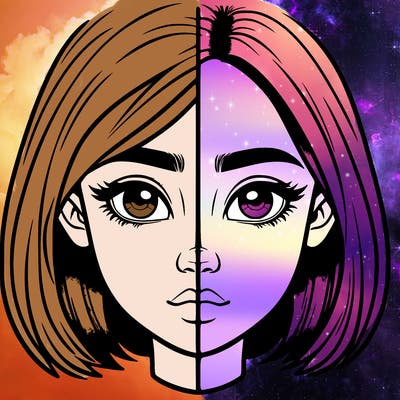 realistic girl split