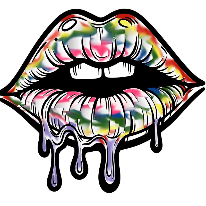 lips that look realistic and drip