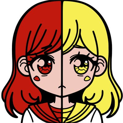 a split of a girl