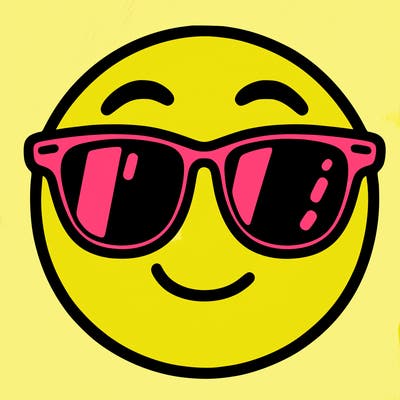 emoji with sunglasses