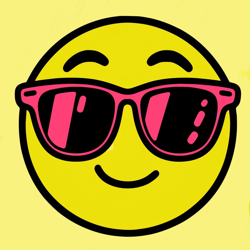 emoji with sunglasses
