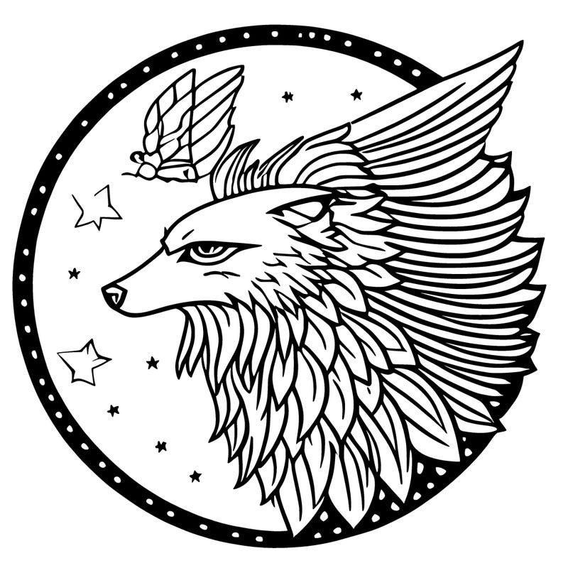 winged wolf