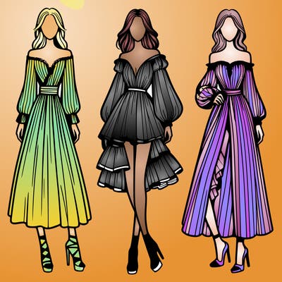 fashion models dresses