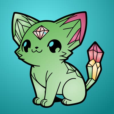 crystal kitten