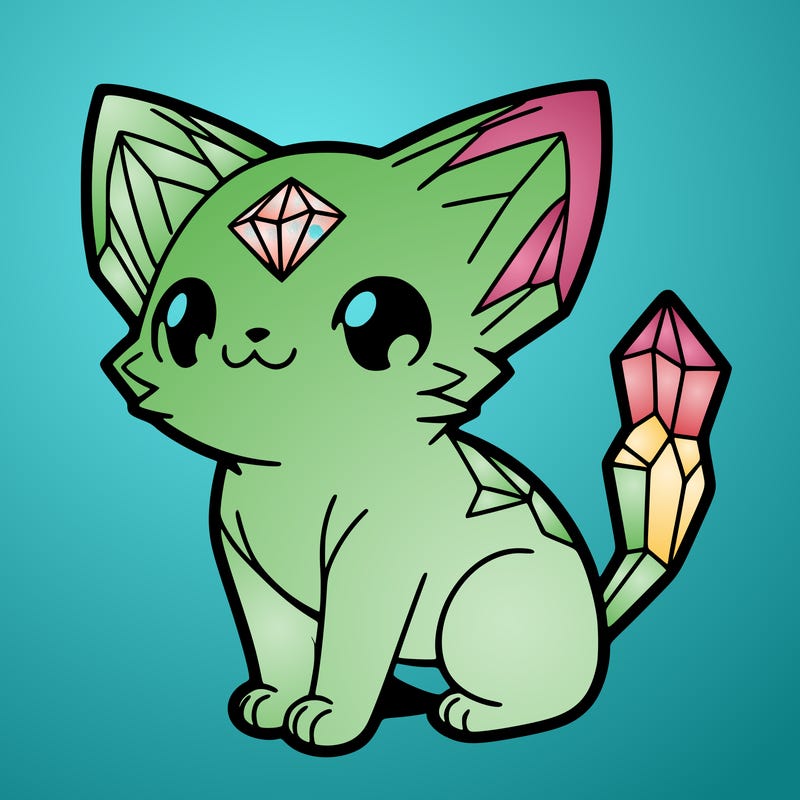 crystal kitten